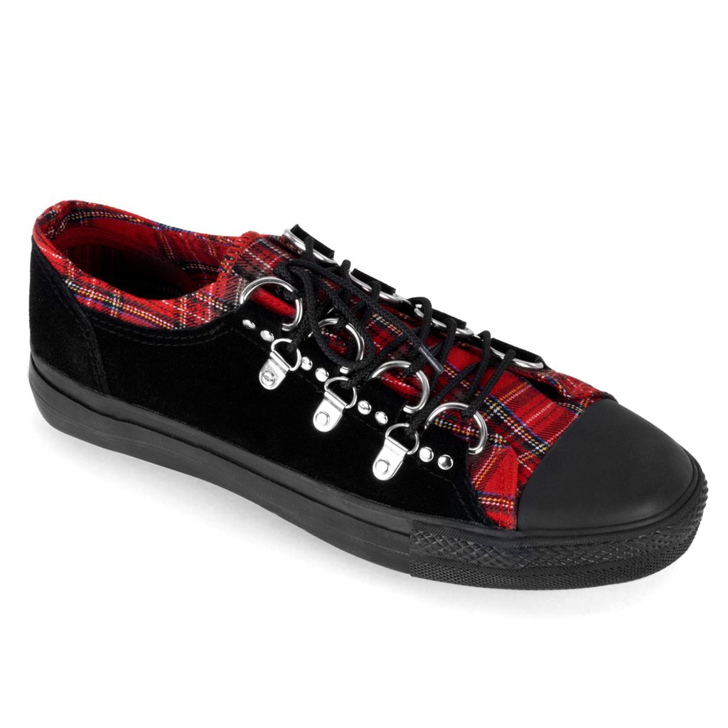 Basket Demonia Deviant 05 Suède Homme - Noir/Rouge 17094-RCXW